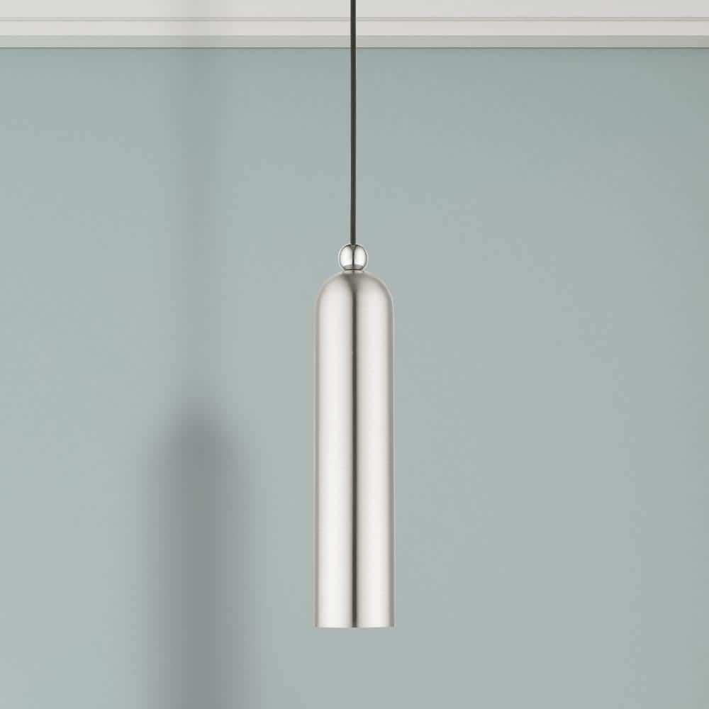 Ardmore Chic Mid-Century Brushed Nickel Single-Light Pendant
