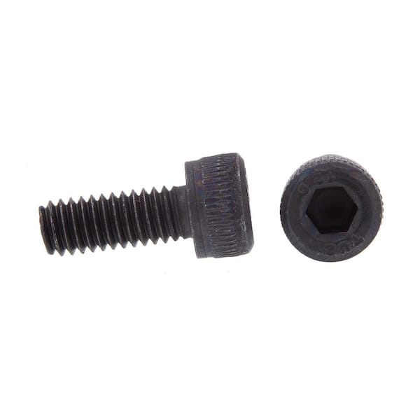 Small black screws for plastic black oxide fasteners plus head