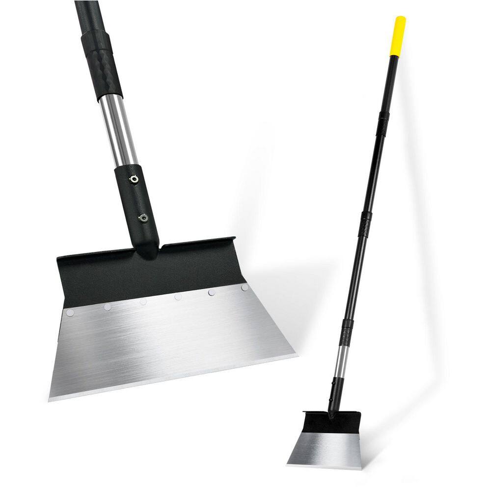 Garden Flat Shovel 60 in. Steel Handle Cleaning Shovel Metal Blade Floor Scraper Tool for Weeding Scraping Ice Snow price history on PriceWatchPro