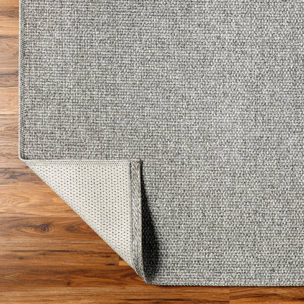 Birdie Gray Flat Woven Rectangular Synthetic Area Rug