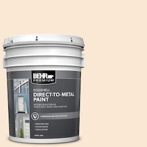 5 gal. #PPU4-09 Cafe Cream Eggshell Direct to Metal Interior/Exterior Paint