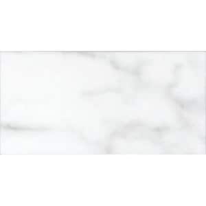 White Smoke 3 in. x 6 in. Polished Marble Subway Floor and Wall Tile (5 sq. ft./Case)