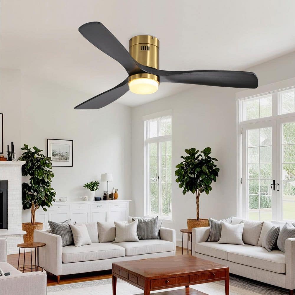 Cielo 52 in. Matte Black Downrod Standard Ceiling Fan with Integrated LED with Remote Included DC Motor price history on PriceWatchPro