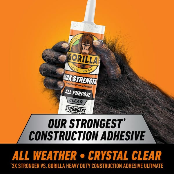 9 oz. Clear Max Strength Construction Adhesive (4-Pack)