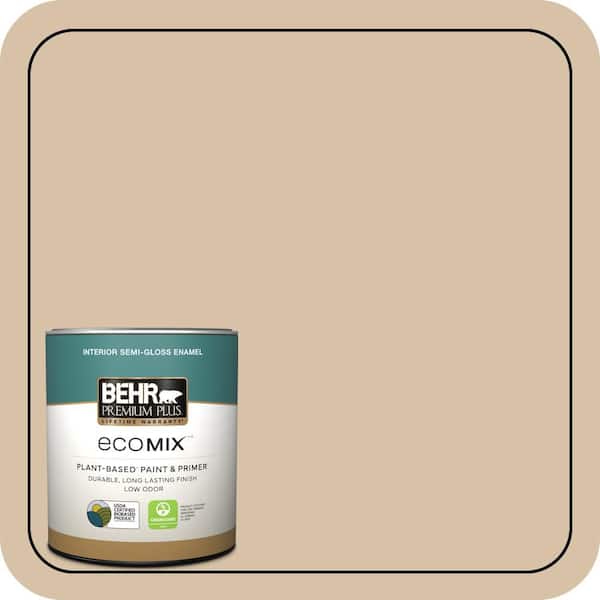 1 qt. Home Decorators #HDC-CT-06 Country Linens Semi-Gloss Enamel EcoMix Plant-Based Interior Paint & Primer