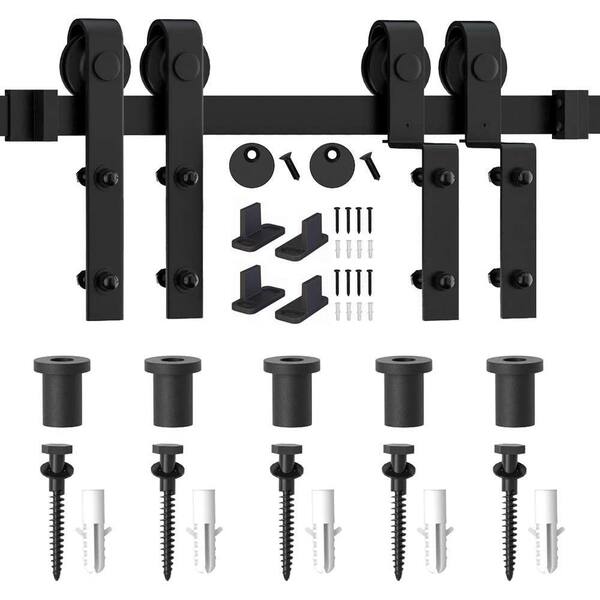 DIY 6.6' Antique Sliding Barn Door Hardware Wood Doors Stainless Steel Set Kit DIY 6.6' Antique Sliding Barn Door Hardware Wood Doors Stainless Steel Set Kit