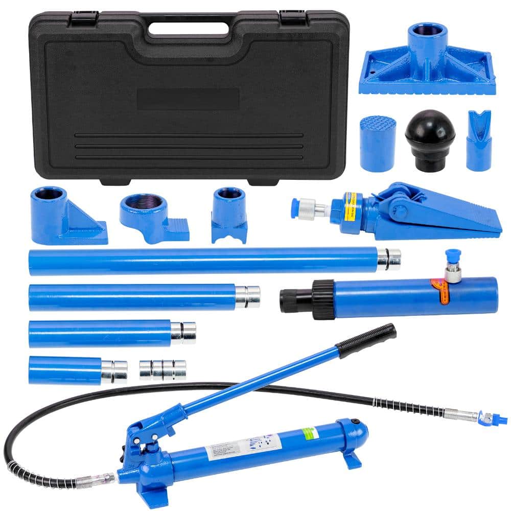 Blue 10 Ton Porta Power Jack Kit, 22,000 lbs, 4.6 ft Hose, Lifting/Bending, Wheeled Storage Case price history on PriceWatchPro