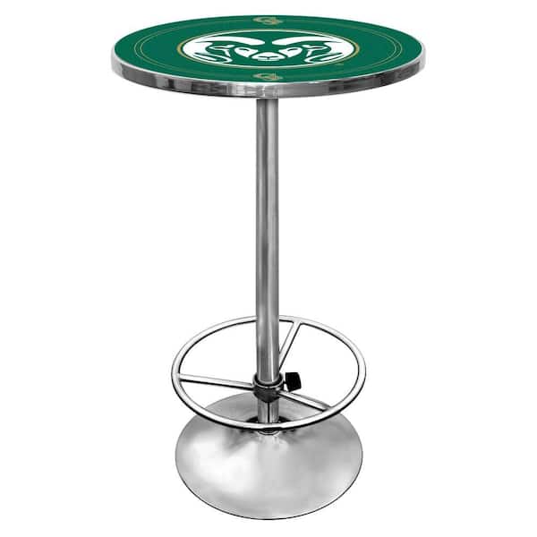 Trademark Colorado State University Chrome Pub/Bar Table