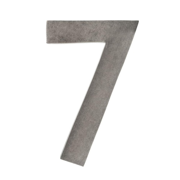 Architectural Mailboxes 4 in. Antique Pewter Floating House Number 7 ...