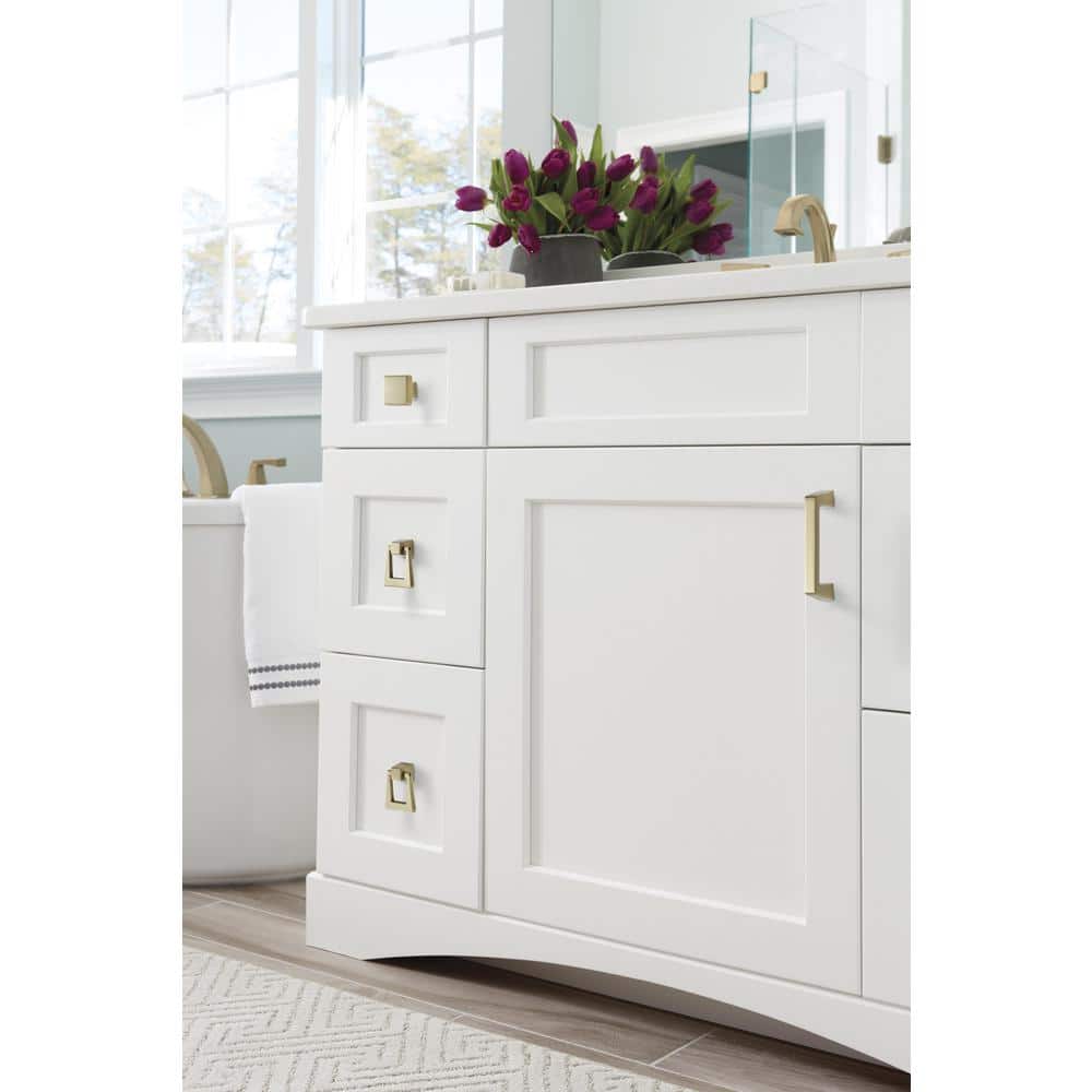 Golden Champagne 3" Matte Modern Cabinet Pull