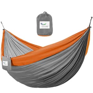 10 ft. Parachute Double Hammock in Grey/Orange
