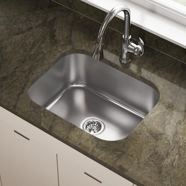 MR Direct Undermount Stainless Steel 23 in. Single Bowl Kitchen Sink