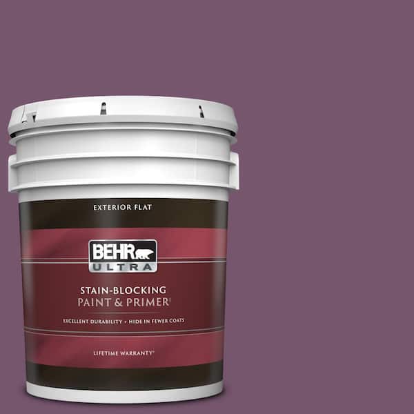 BEHR ULTRA 5 gal. #PMD-87 Exotic Orchid Flat Exterior Paint & Primer