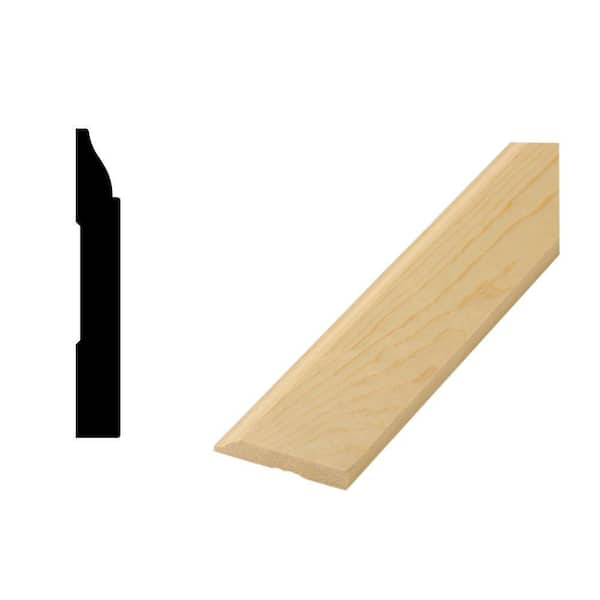 Woodgrain Millwork WM 623 17/32 in. x 3-7/32 in. x 96 in. Prestained Clear Pine Base Moulding