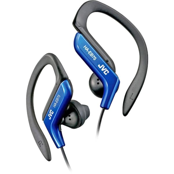 JVC Ear-Clip Headphones for Light Sports with Bass Enhancement - Blue