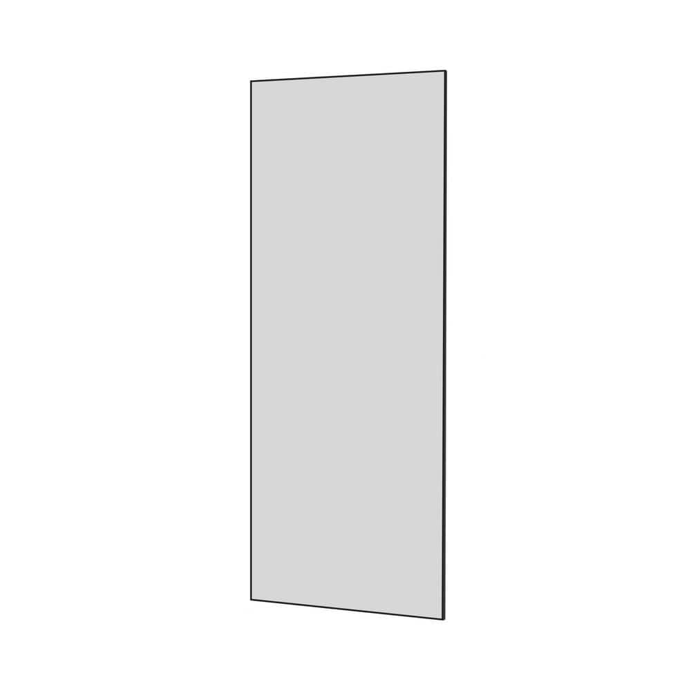 Black 70 in. W x 31 in. H Aluminum Alloy Frame Full Length Mirror Standing 