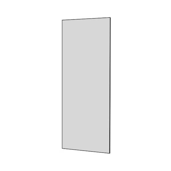 Unbranded Black 70 in. W x 31 in. H Aluminum Alloy Frame Full Length Mirror Standing Floor Mirror