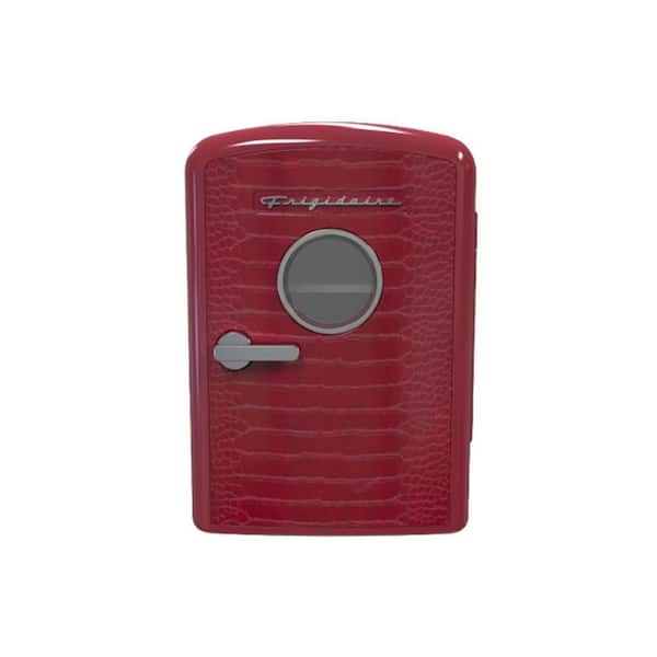 Frigidaire 12 in. 0.18 cu. ft. 9-Can Retro Mini Refrigerator Beauty Cooler without Freezer in Red