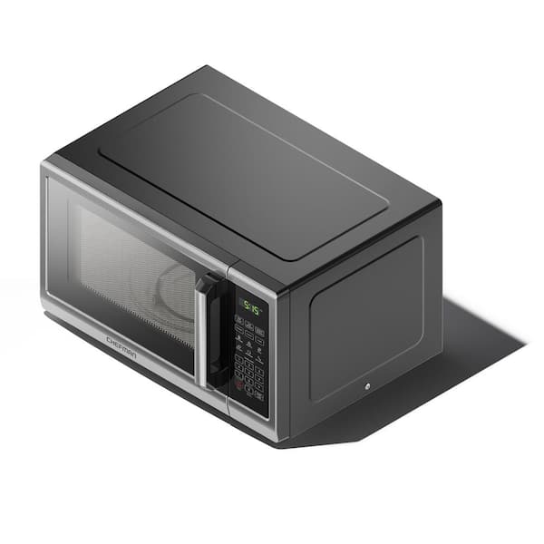 Nostalgia NRMO9BK 0.9 Cu ft. Retro Microwave Oven Black