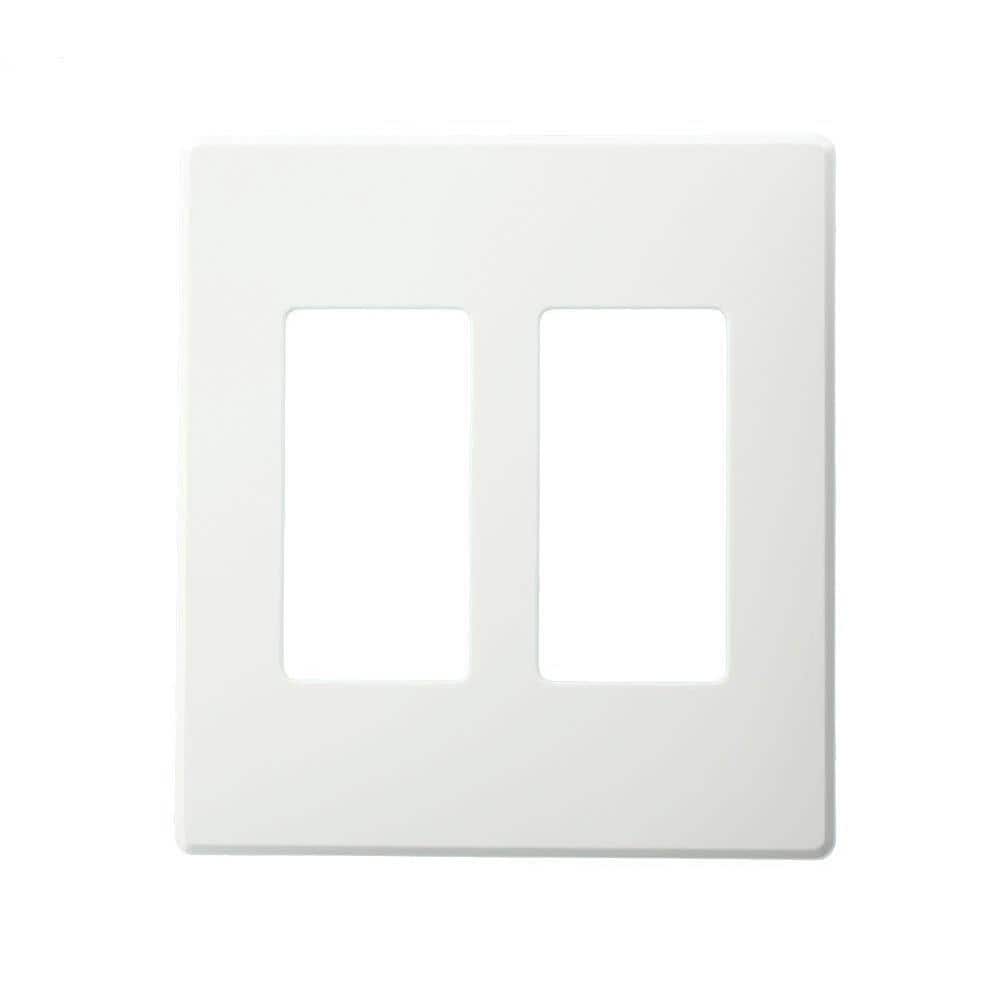 UPC 078477509555 product image for Renoir 2-Gang White Decorator/Rocker Plastic Standard Wall Plate (1-Pack) AWP00- | upcitemdb.com