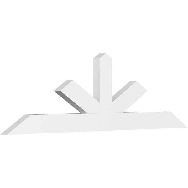 Ekena Millwork Saratoga 60 in. W x 17.5 in. H x 2 in. D Signature Polyurethane Bracket