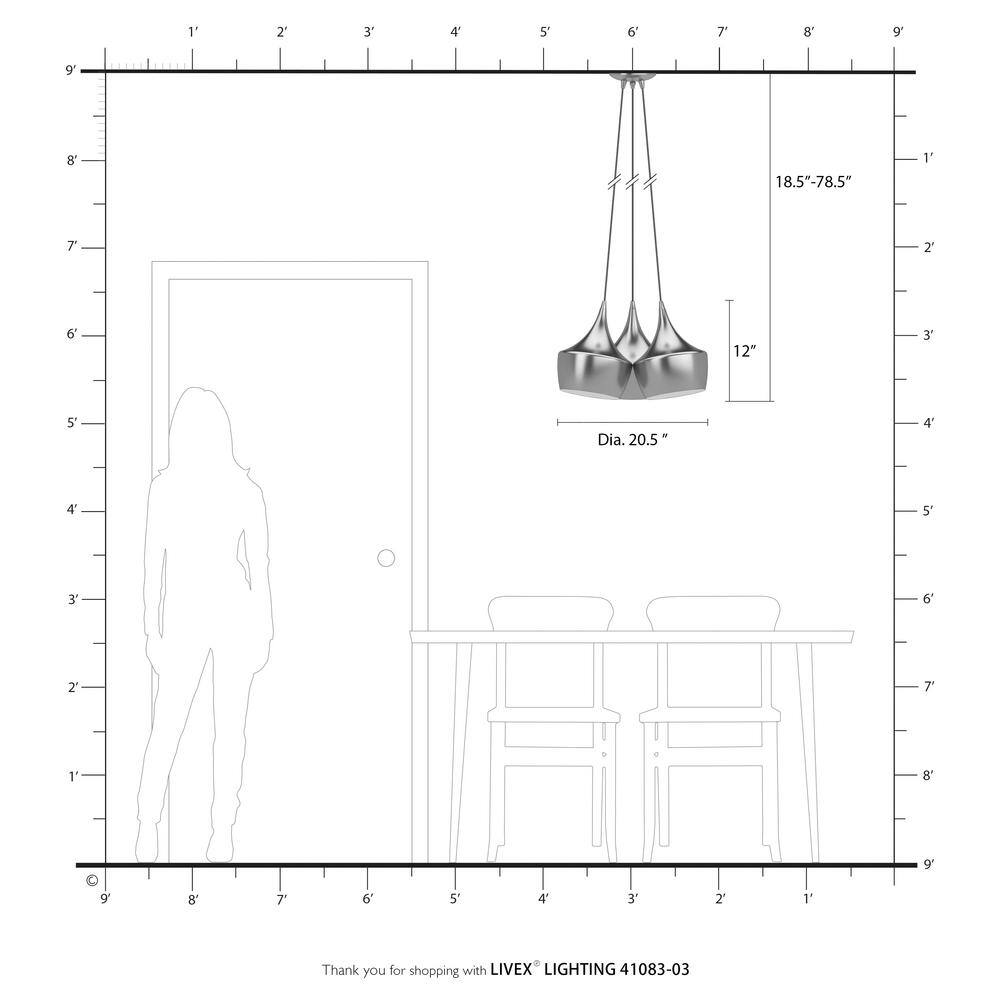 Waldorf White and Gold Steel Teardrop Cluster Pendant Light