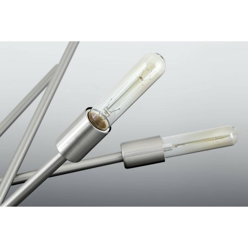 Astra 22.63" Brushed Nickel Sputnik 6-Light Chandelier
