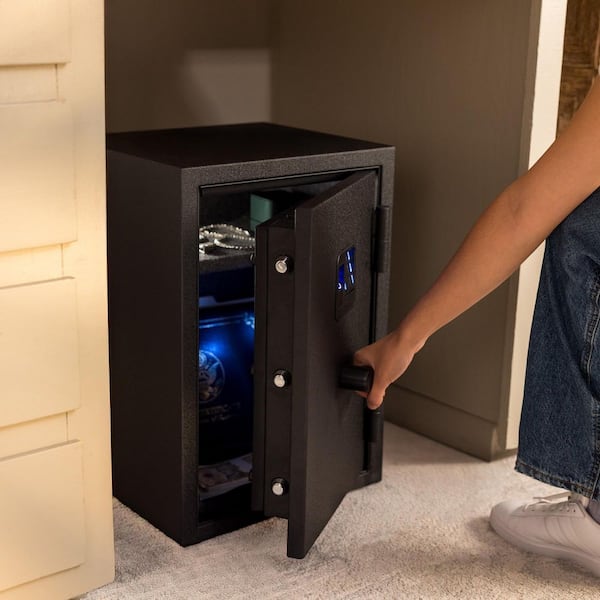 VenoTech Biometric 1.0 cu. ft. Waterproof and Fireproof Home Safe