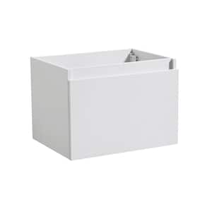 Mezzo 30 in. Modern Wall Hung Bath Vanity Cabinet Only in White