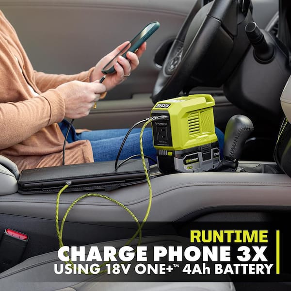 RYOBI 18V ONE+1800-Watt Portable Battery Inverter Power Station/8
