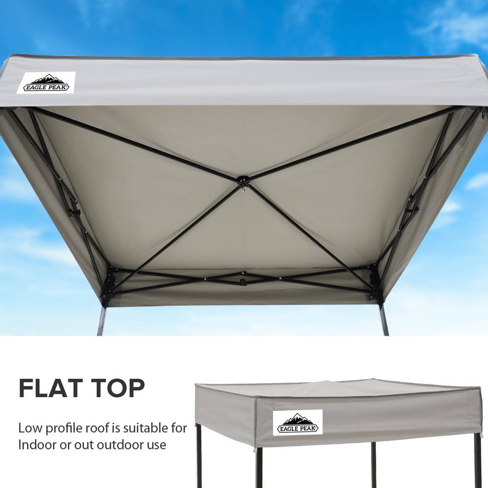 Gray 5x5 Portable Pop-Up Privacy Canopy Tent