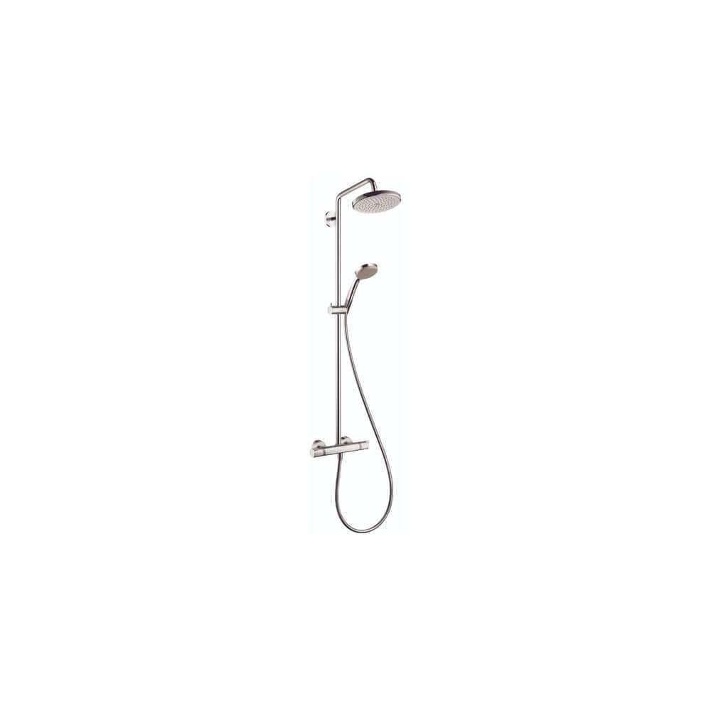Hansgrohe Croma 49 in. Dual Showerhead and Handheld Showerhead in
