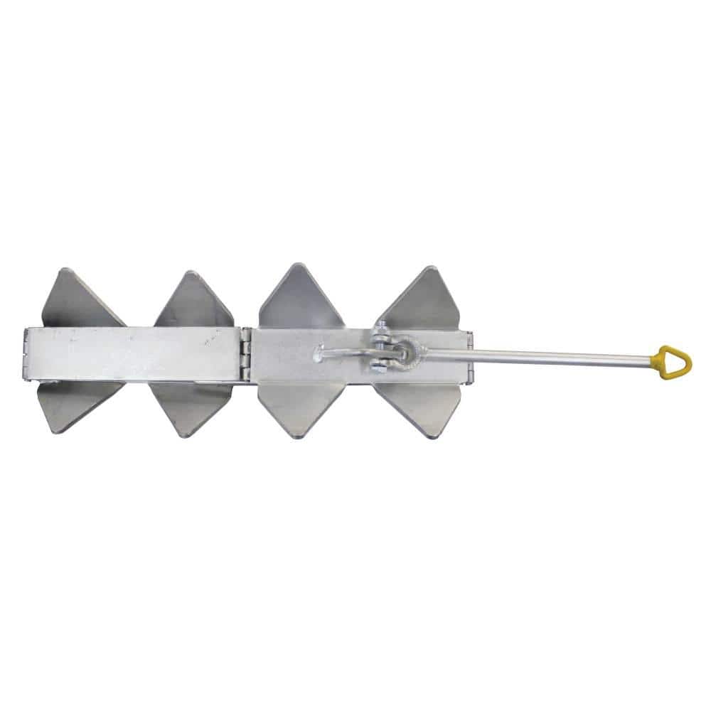 19 lb Zinc-Plated Alloy Steel Cube Boat Anchor