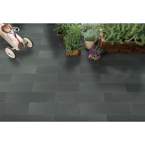 Montauk Blue 6 in. x 24 in. Textured Slate Stone Look Floor and Wall Tile (10 sq. ft./Case)
