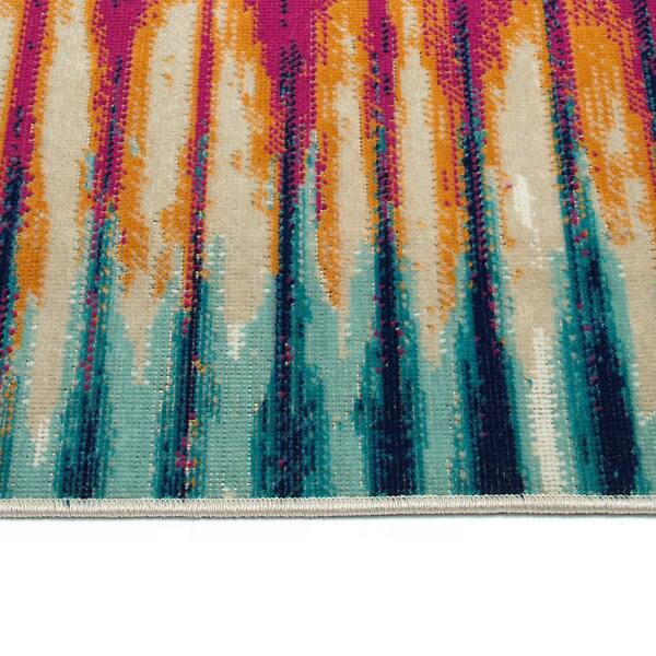 Legata Collection Multi 2' x 3' Rectangle Residential Indoor-Outdoor Throw Rug