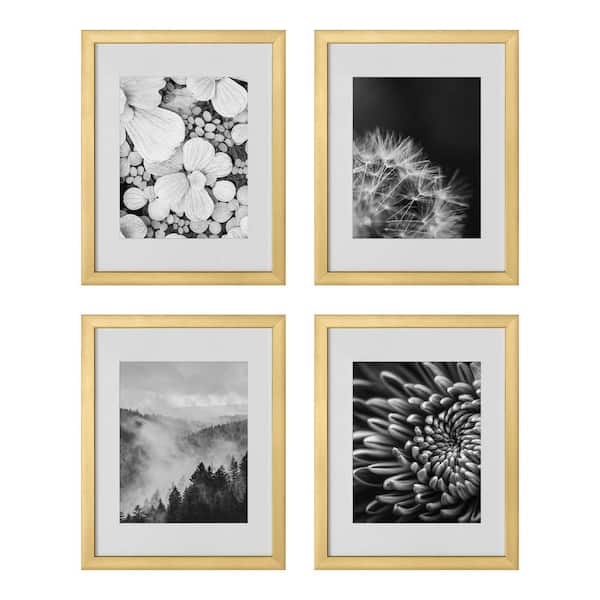 Mat Board Center, Set of 3, 11x14 Aluminum Metal Picture Frames - Wall  Display - for Art, Prints, Photos, Prints and More (Gold, 11x14)