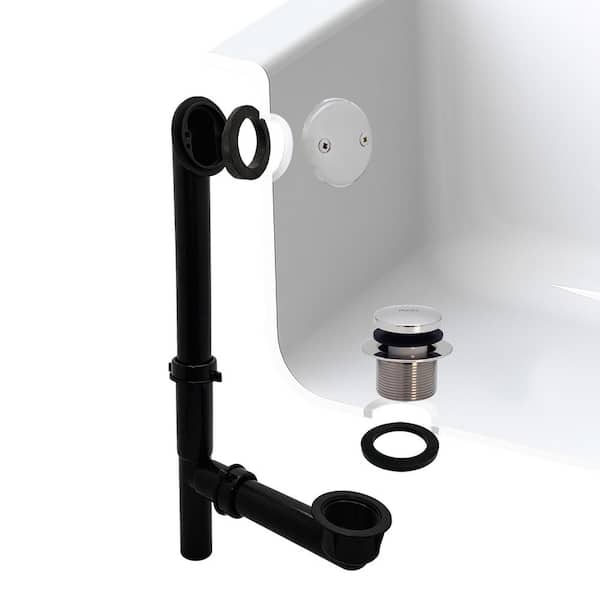 1-1/2 in. Tubular Bath Waste and Overflow in Polished Chrome