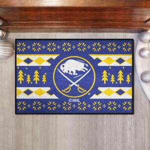 Buffalo Sabres Holiday Sweater Navy 1.5 ft. x 2.5 ft. Starter Area Rug