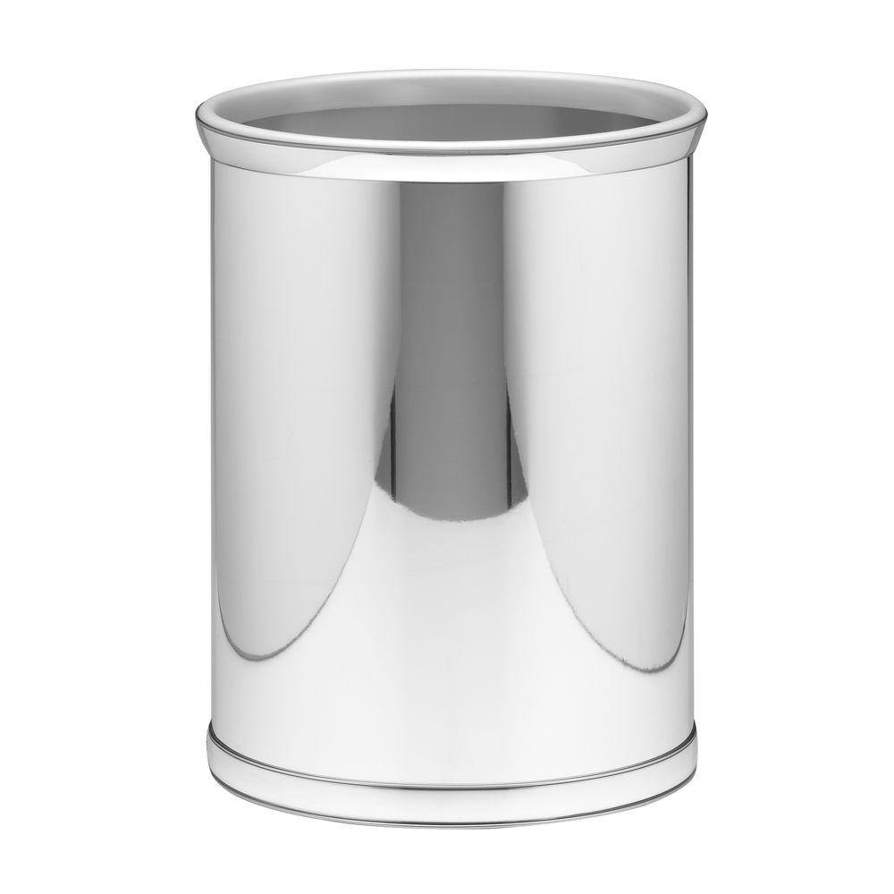 Mylar 13 Qt. Polished Chrome Oval Waste Basket price history on PriceWatchPro