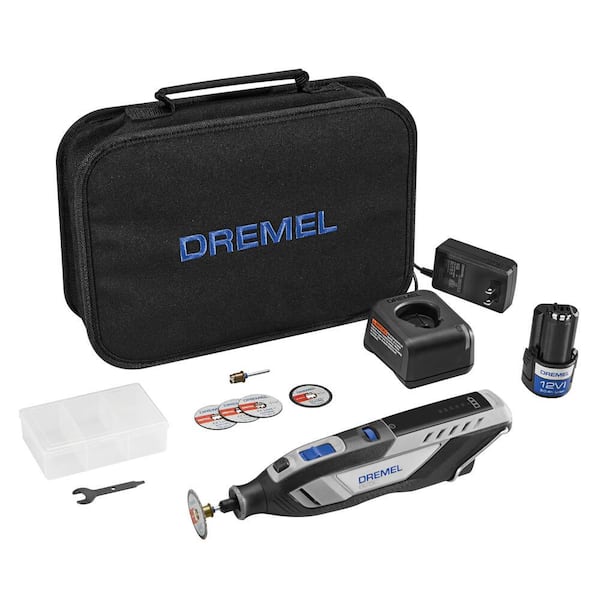 Dremel 8250 12V Lithium Ion Cordless Brushless Rotary Tool Kit with 5 Accessories and a Carrying Case 8250 5 The Home Depot