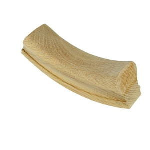 Stair Parts 7012 Unfinished Red Oak Up-Easing Handrail Fitting