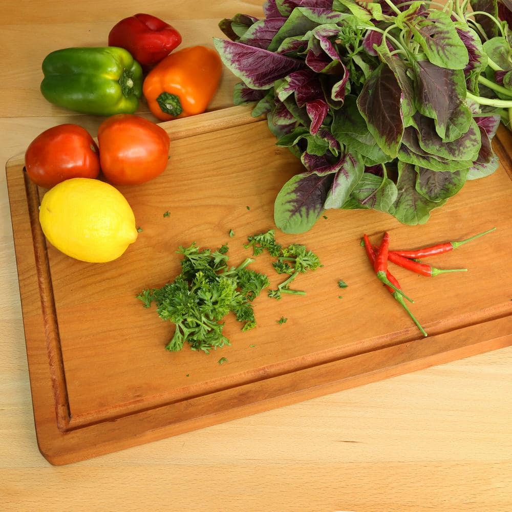 Cherry Rectangular Cutting Board with Juice Groove