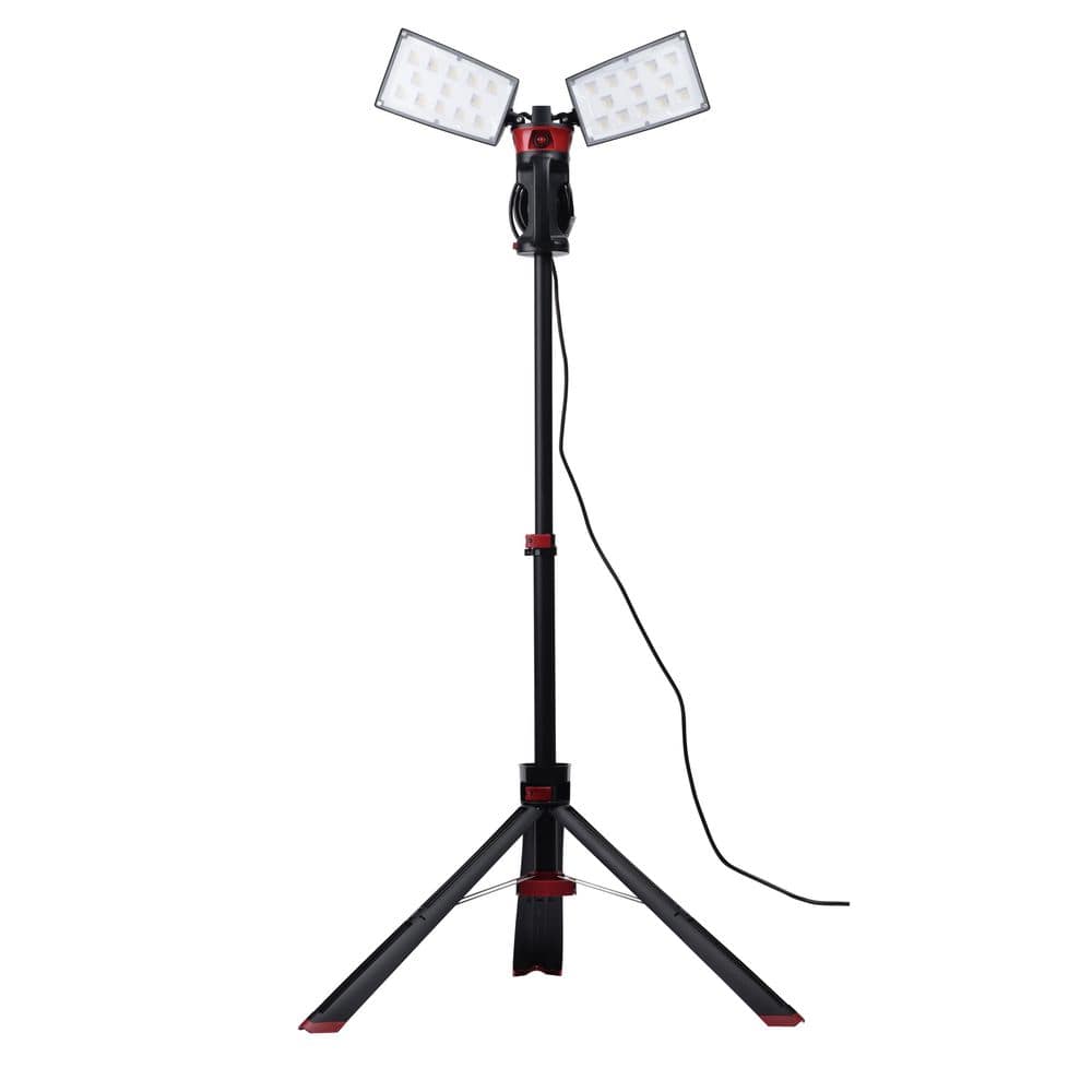 Husky 10000 Lumens Portable LED Corded Tripod Work Light