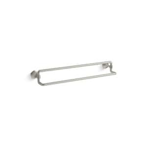 Occasion 24 in. Wall Mounted Double Towel Bar in Vibrant Brushed Nickel
