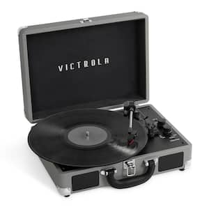 Journey Bluetooth Suitcase Record Player with 3-Speed Turntable