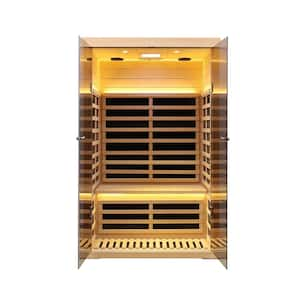 2-Person Sauna with LCD Display, Key Control and Bluetooth