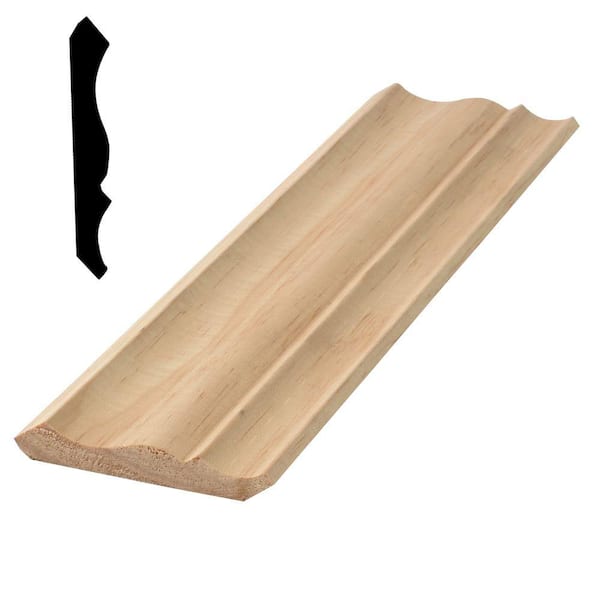 Woodgrain Millwork WM 51 9/16 in. x 3-1/4 Pine Crown Moulding