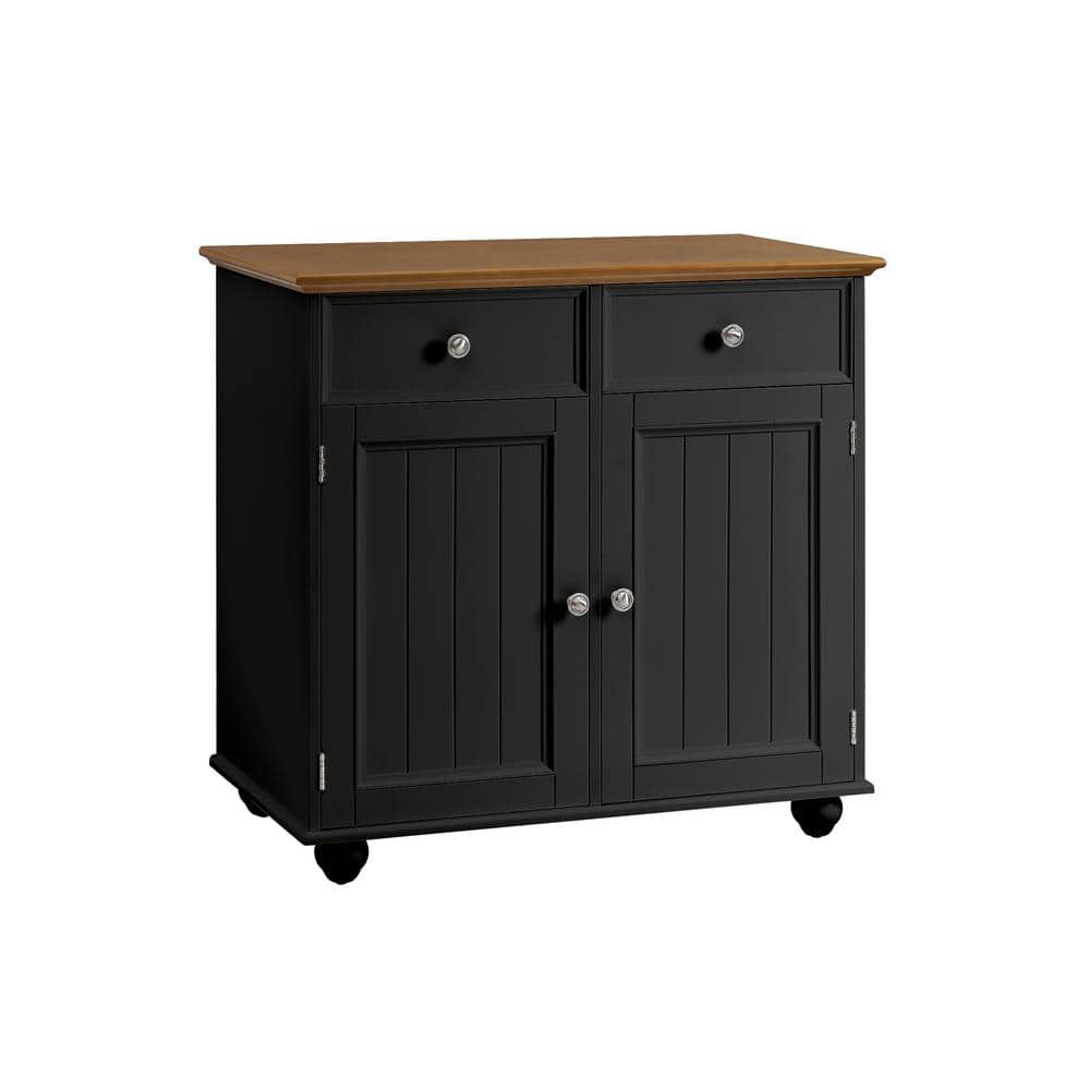 32 in. W x 18 in. D x 31 in. H Bathroom Linen Cabinet in Black