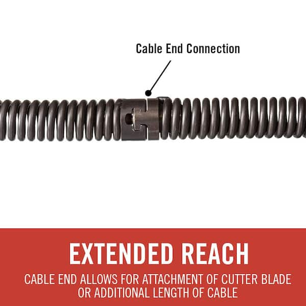 Drop Head Attachment for 13/32" Cable Trojan drophead drain cleaner 