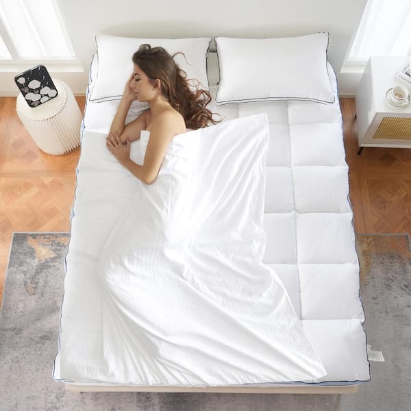 Bafode 2 in. Queen Size Down Alternative Skin Friendly Luxury